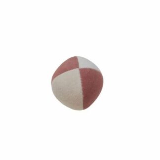 כדור ג’אגלינג פייבר העשוי מ- 4 פנלים בשני צבעים חום ולבן