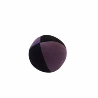 כדור ג’אגלינג איכותי מפייבר עשוי מ- 4 פנלים בשני צבעים סגול שחור